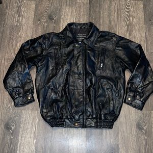 Maxam Italian Mosaic Design Genuine Top Grain Lambskin Leather Jacket Size: L